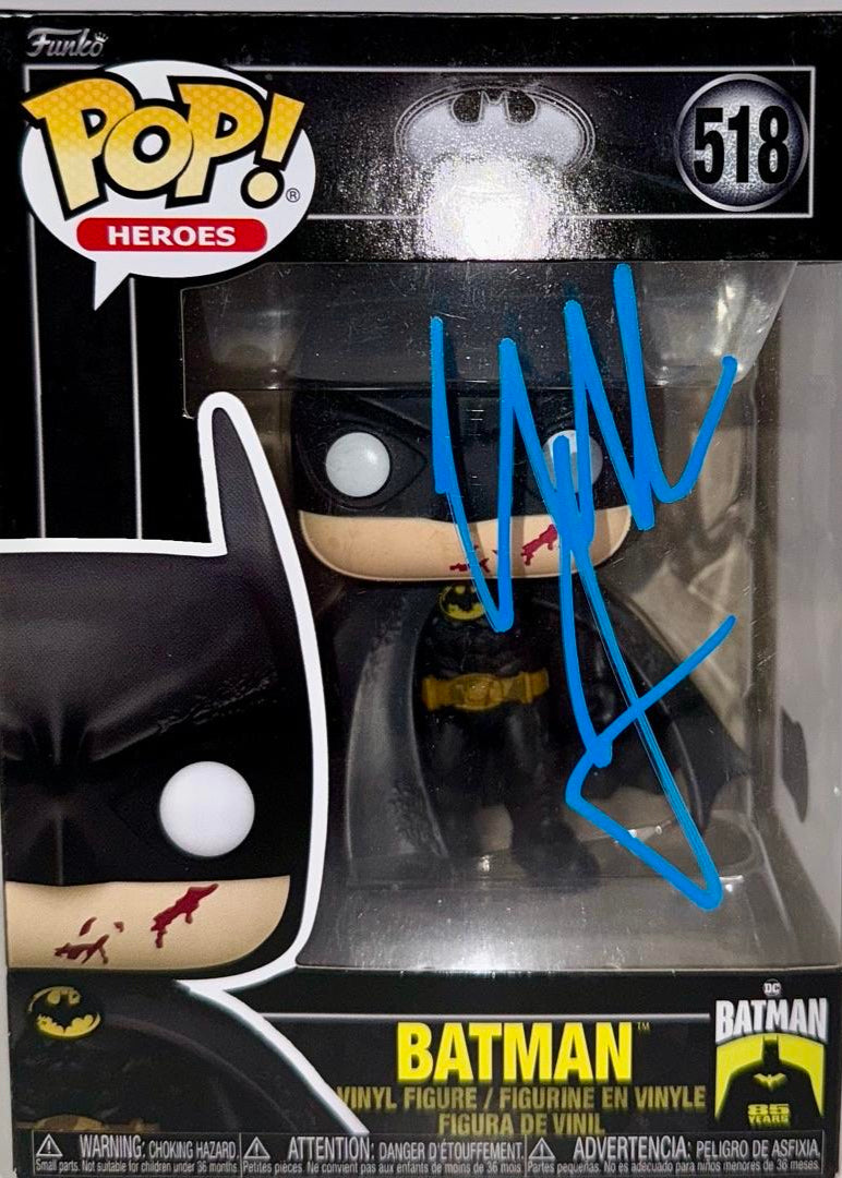 Christian Bale Signed Funko Pop #518 "Batman" - Beckett COA #02